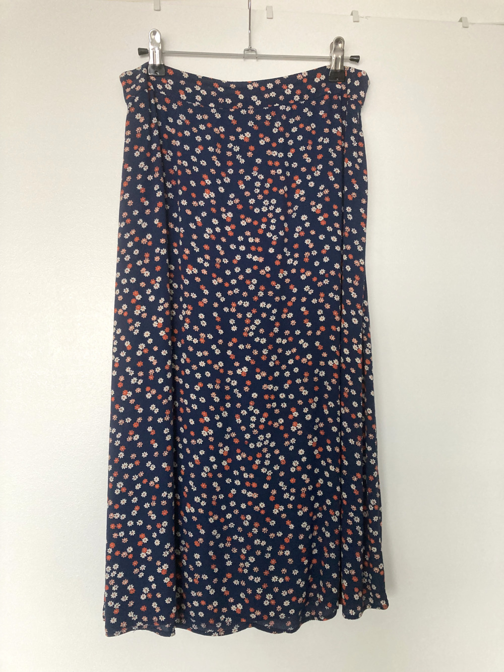 Madewell Bengali Indigo Baby Floral Midi Skirt 4